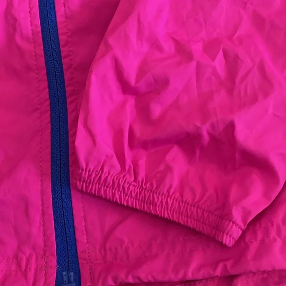 ASICS Packable Jacket Sz L Pink with blue trim - Picture 4 of 9
